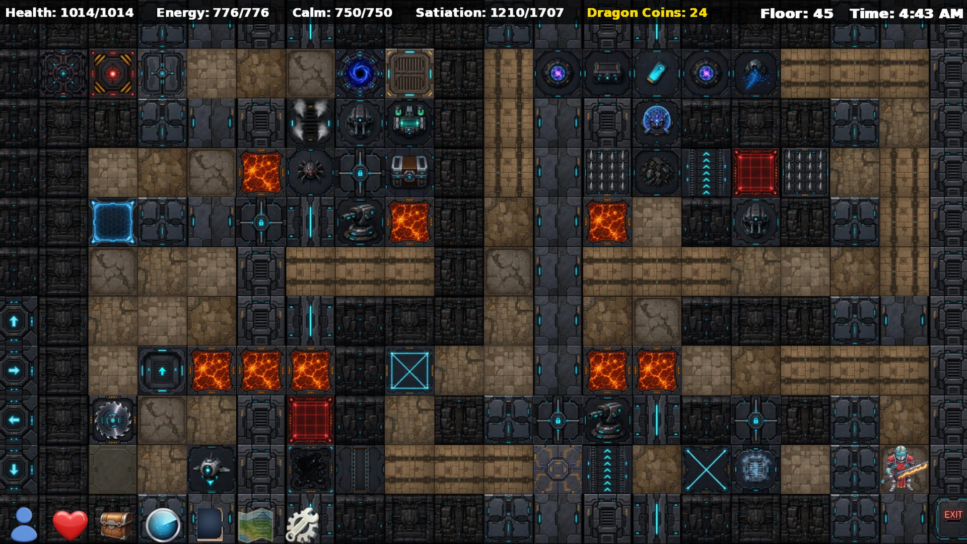 The infinity dungeon map