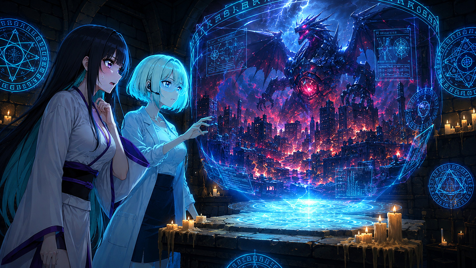 A research team observing a time portal