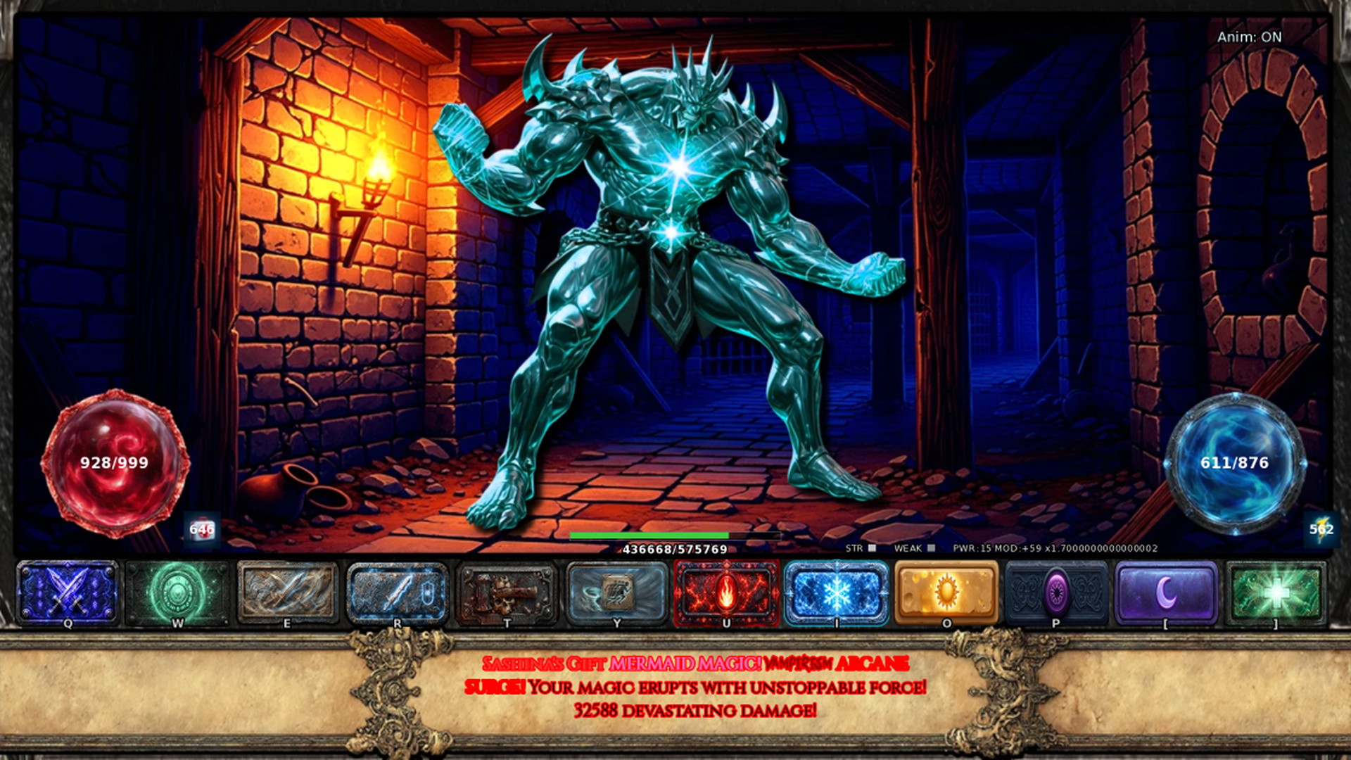Battle against an armored colossus