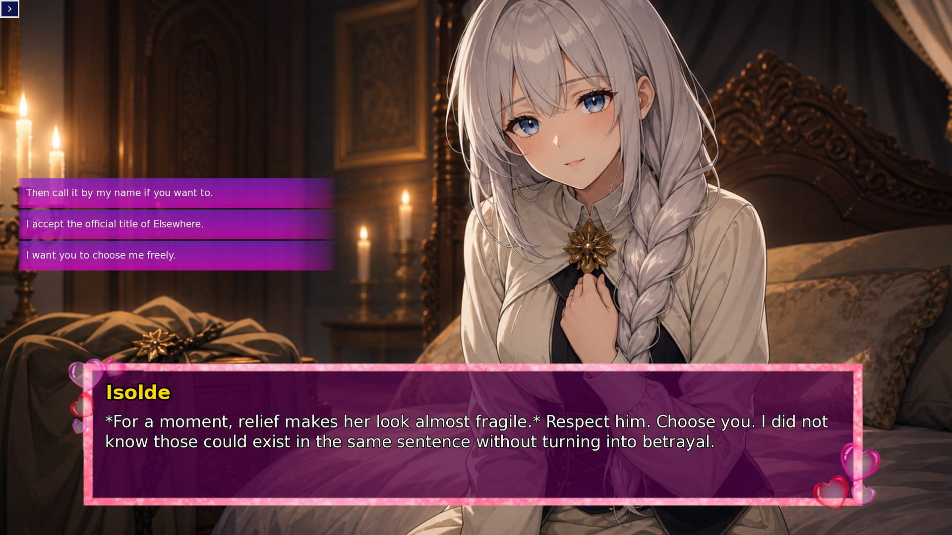 Dialogue choice with Isolde