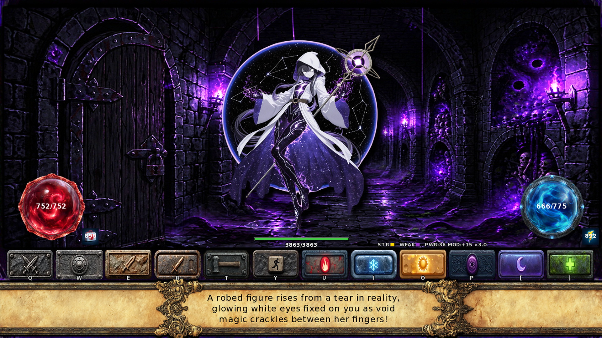 Battle against a moonlit wraith