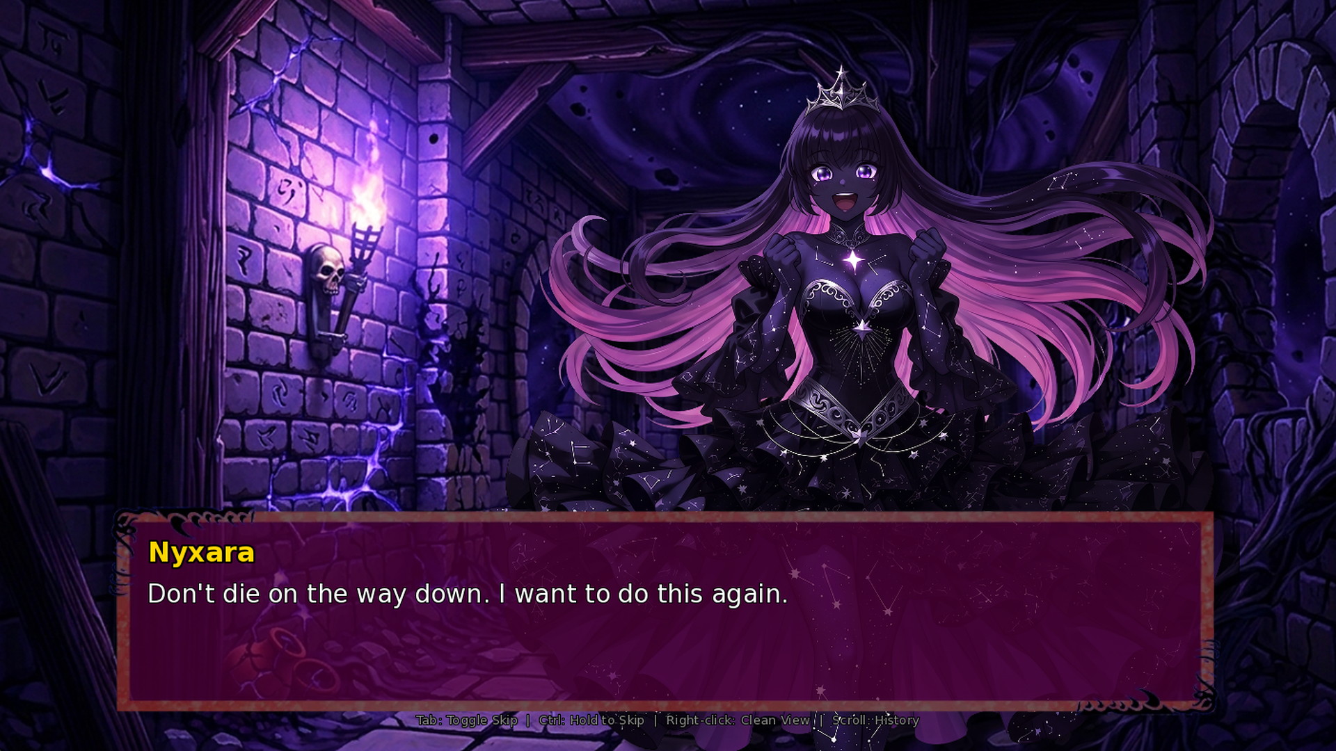 Farewell dialogue with Nyxara