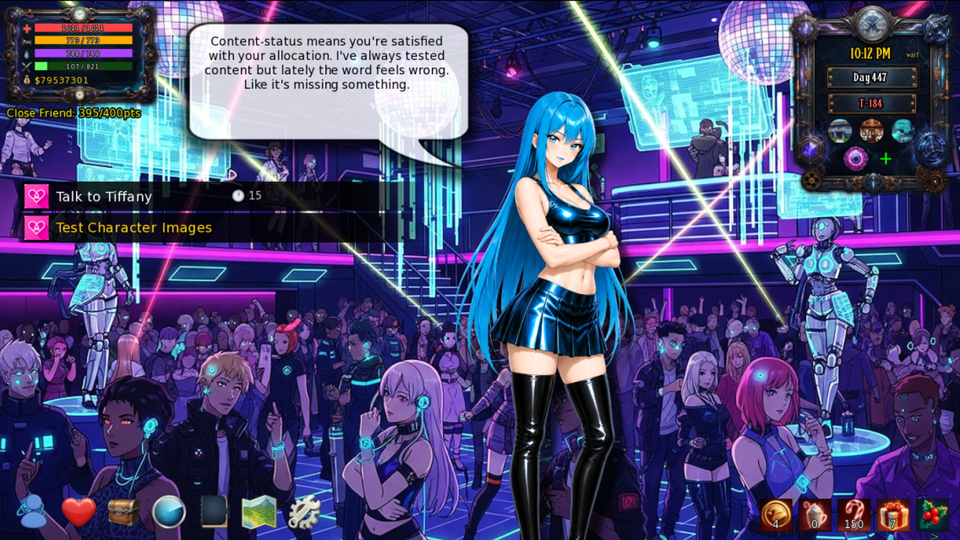 Tiffany managing a nightclub